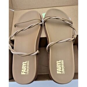 FARYL by Farylrobin Women's 8.5‎ Morgan Camel Leather Sandal NWT Comfort Strappy
